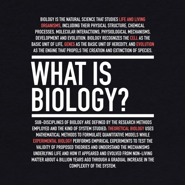 Biology Defined - Biology Teacher by Hidden Verb